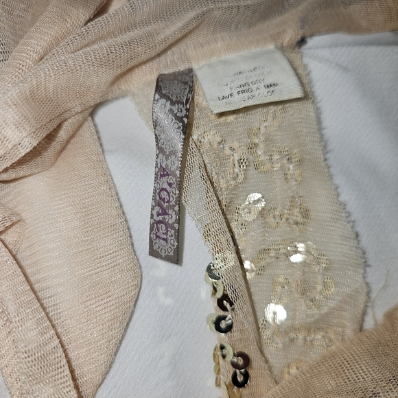 Gold Sequence Halter Top Sz-lg - Picture 4 of 4